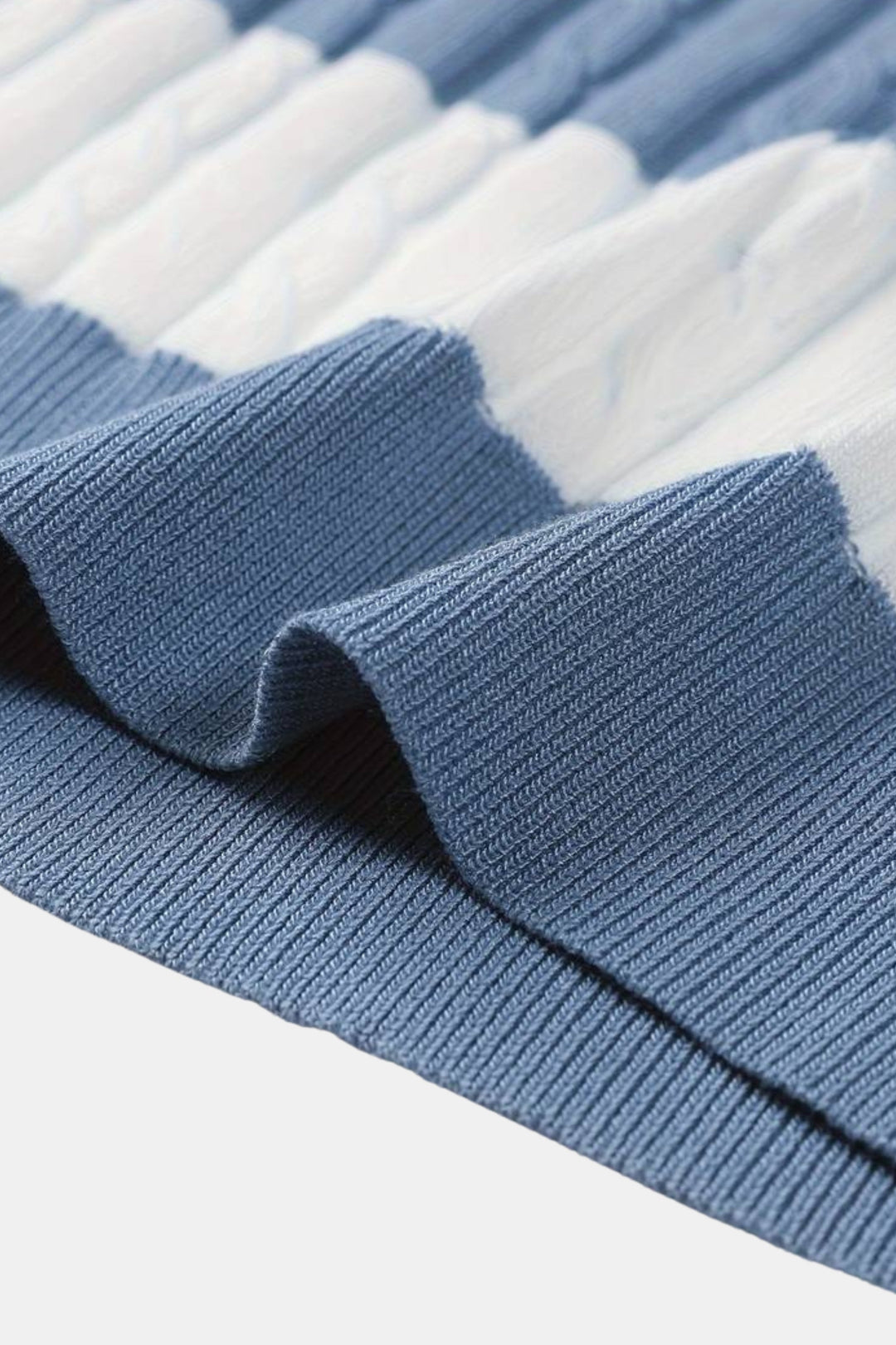 Herrstickad randig polo texturerad smart casual sommar skjorta