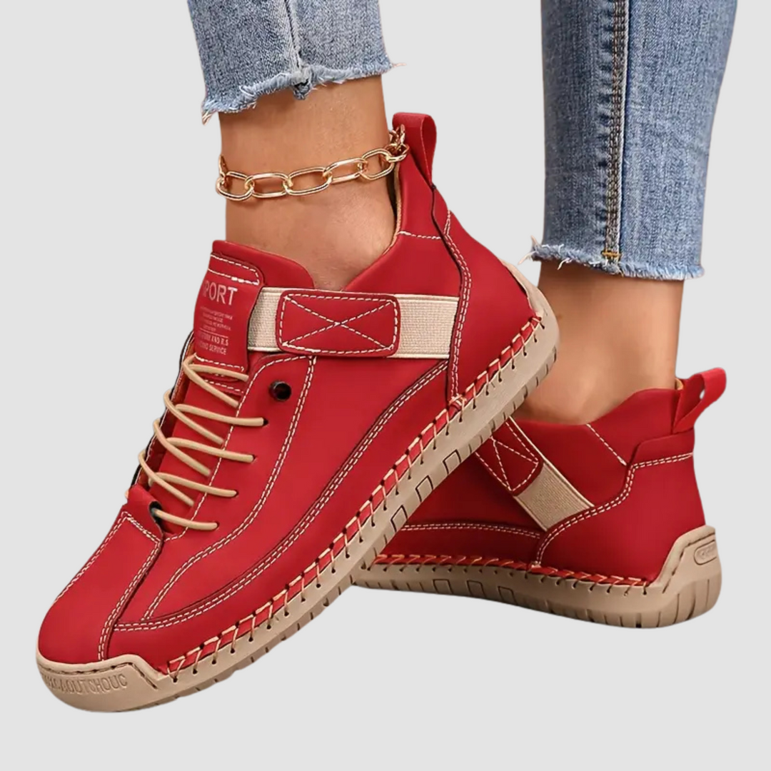 Kvinnors Ortopediska Läder Sneakers För Dagligt Komfort