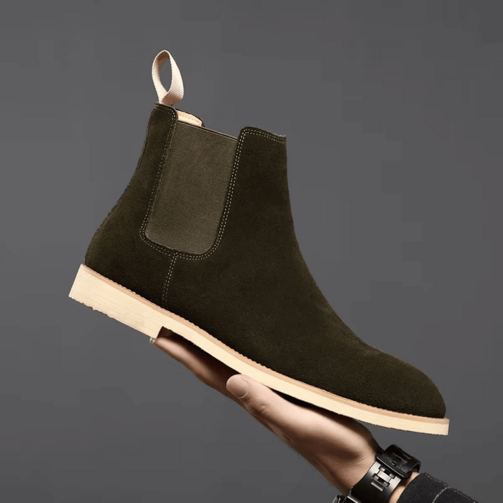 Herrsuede Skor Klassiska Slip Boots Ankelstil för Avslappnad och Smart-Attire