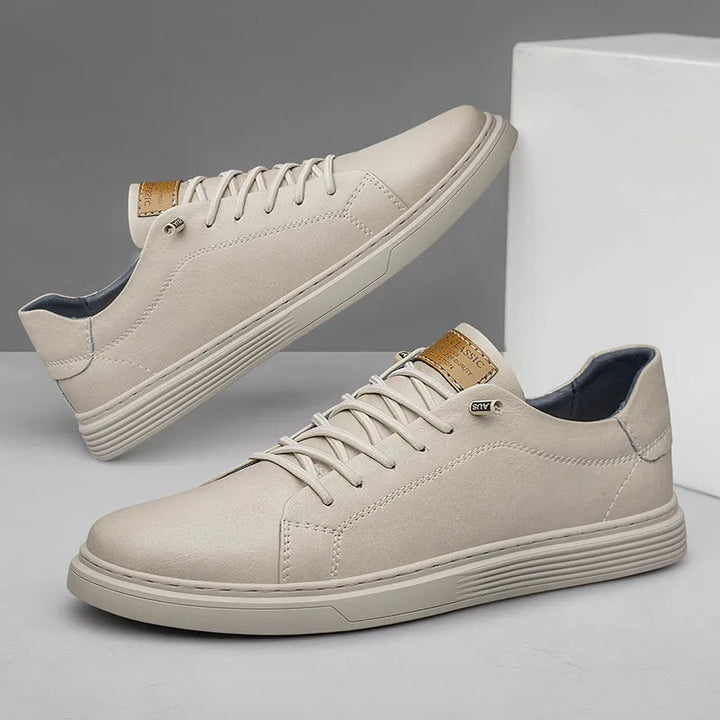 Herrars Minimalistiska Snörningsfria Oxford Sneakers