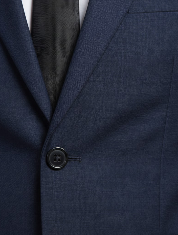 Herr Slim-Fit Tvådelad Kostym – Modern Vår- och Sommarpassform för Kontor och Formella Evenemang