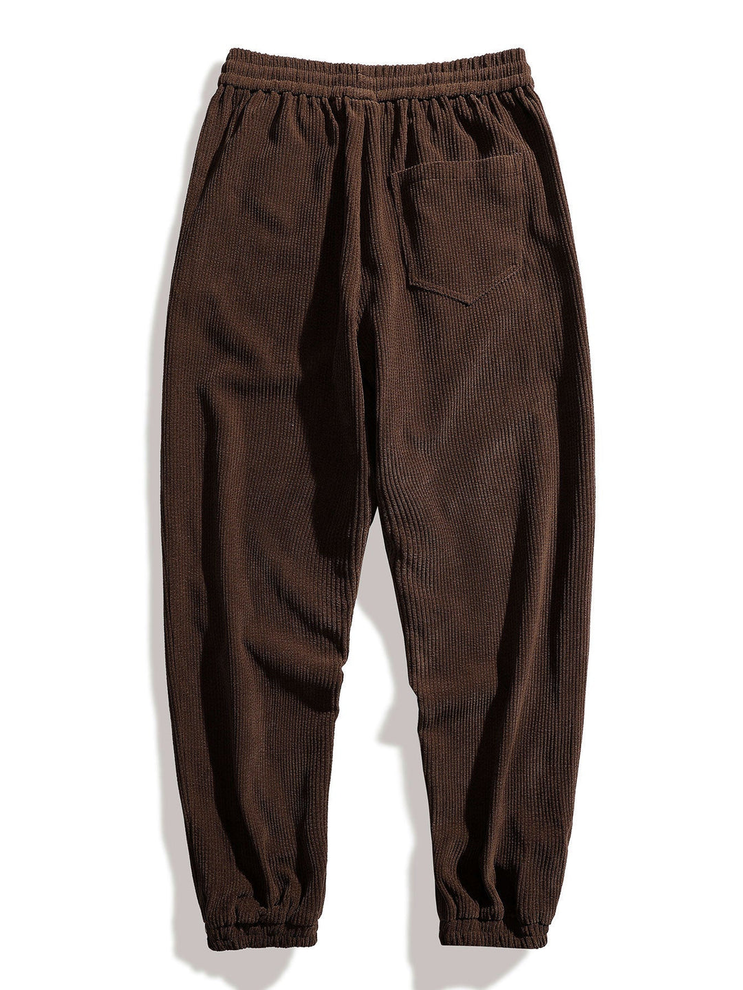 Herrars kordflöjlsko-ord med overshirt och joggers – Avslappnad tryckt casual set