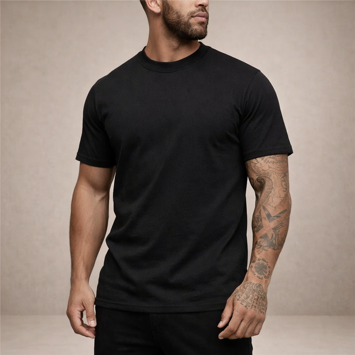 Herr Slim Fit Crew Neck Essential Cotton T-Shirt