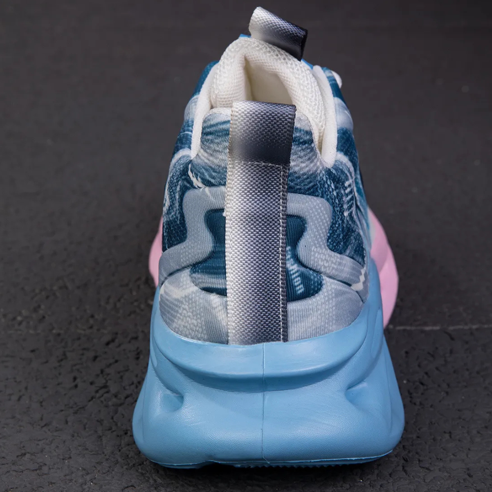Herrarnas Mesh Löparskor med Dämpad Sula Lätta Sneakers för Varje Dag
