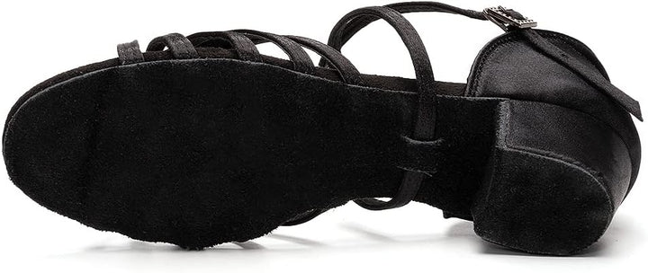 Kvinnors Sandaler med Remmar Blockklack Spänne Detalj Skor