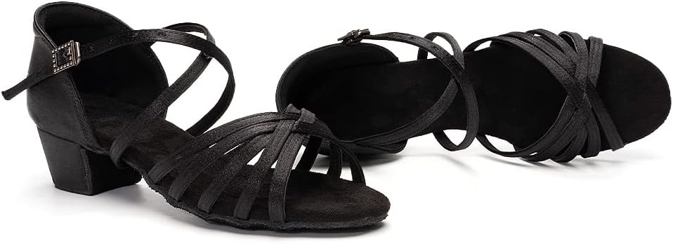 Kvinnors Sandaler med Remmar Blockklack Spänne Detalj Skor