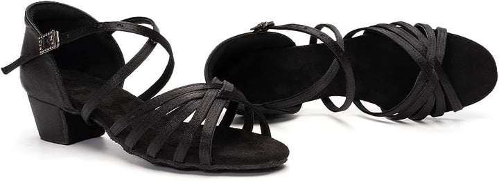 Kvinnors Sandaler med Remmar Blockklack Spänne Detalj Skor
