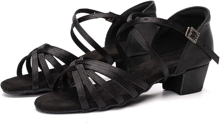 Kvinnors Sandaler med Remmar Blockklack Spänne Detalj Skor