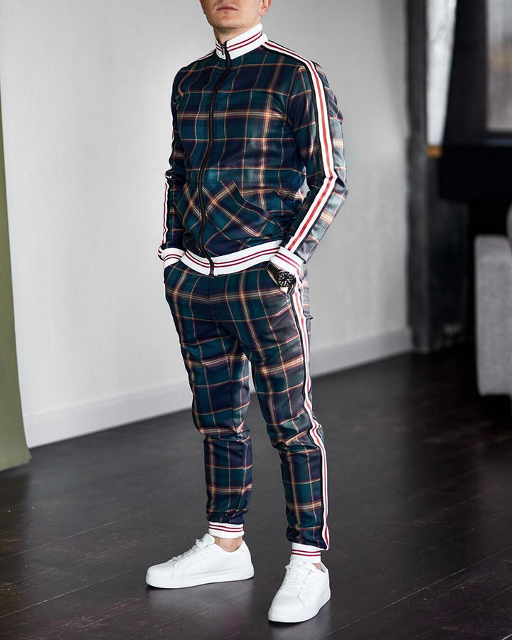 Mans Tvådelade Outfit Set – Bekväm, Andningsbar, Stilig, Modern, Casual, Mångsidig, Vardagskläder