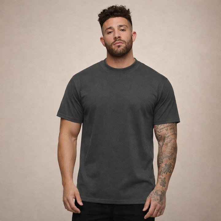 Herr Slim Fit Crew Neck Essential Cotton T-Shirt