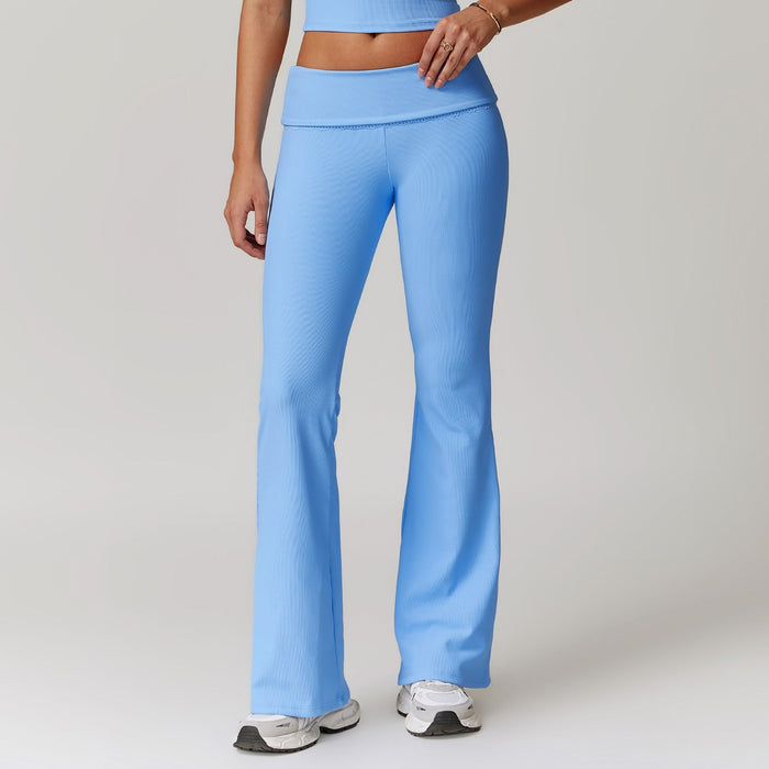 Kvinnors Högmidjade Flare Yoga Byxor – Stretchiga Bekväma Formande Stiliga Casual Vardagskläder