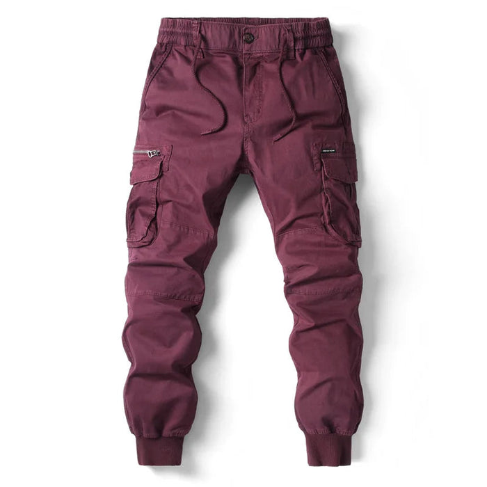 Herrars Cargo Jogger Multi-Fickor Streetwear Utility Byxor
