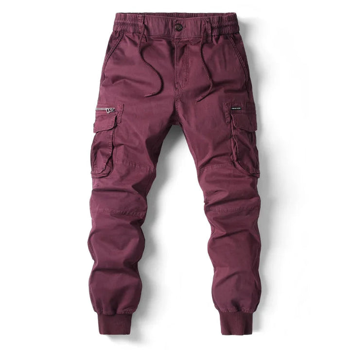 Herrars Cargo Jogger Multi-Fickor Streetwear Utility Byxor