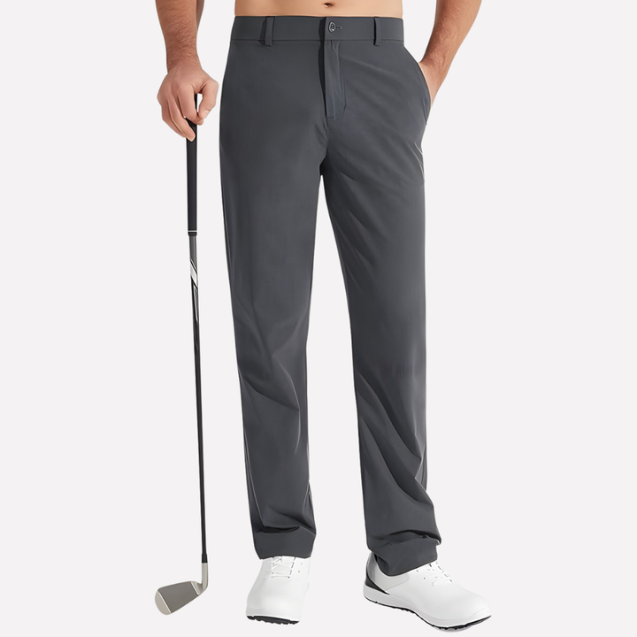Herrars skräddarsydda stretch golfbyxor med slim fit