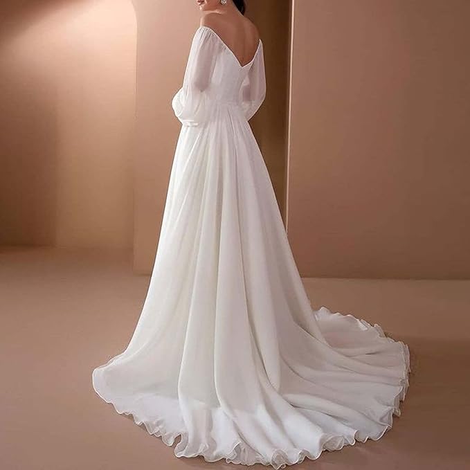 Kvinnors Off Shoulder Maxi Klänning – Romantisk Bröllopsgäst och Formell Tillställningsstil