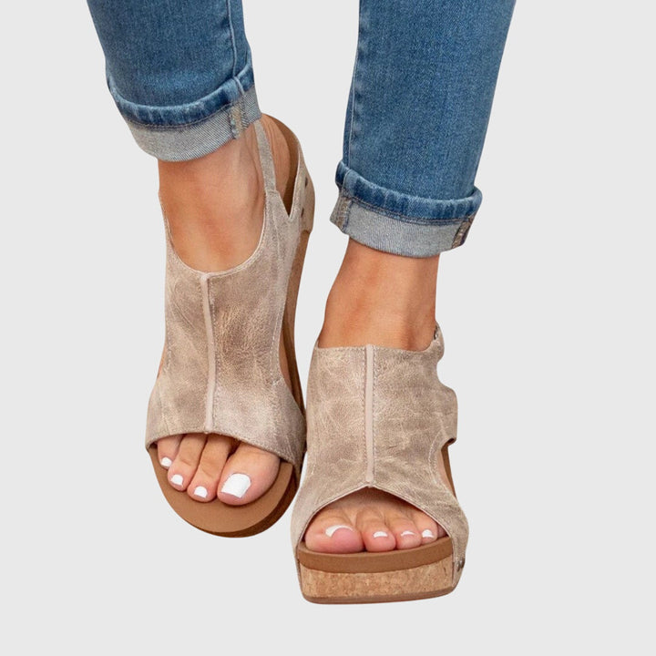 Kvinnors Ortopediska Wedge Sandaler för Dagligt Komfort Stil
