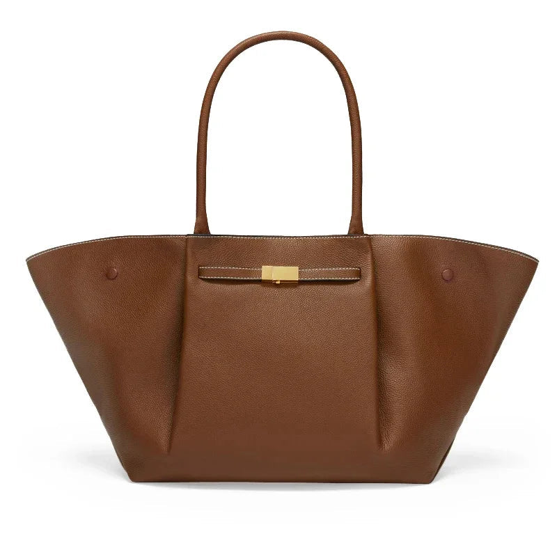 Kvinnors Oversized Tote-väska Strukturerad Axelväska