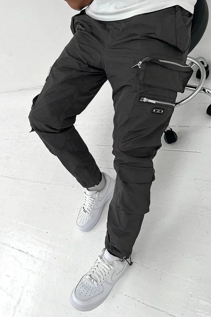 Herrarnas Cargo Pocket Byxor – Hållbara Utility Byxor Bekväma Utomhus Casual Multi Pocket Arbetskläder