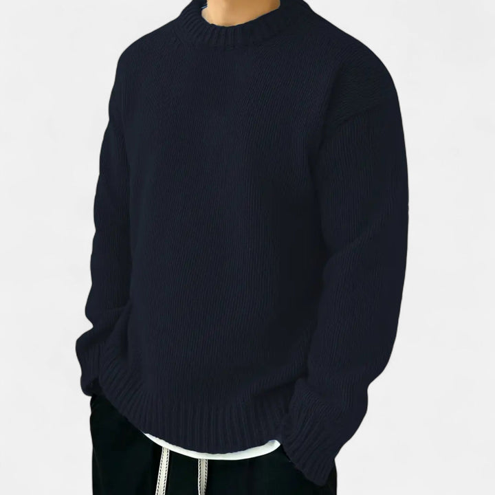 Valmonti | Herrs Solid Crew Neck Pullover