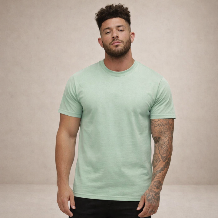 Herr Slim Fit Crew Neck Essential Cotton T-Shirt