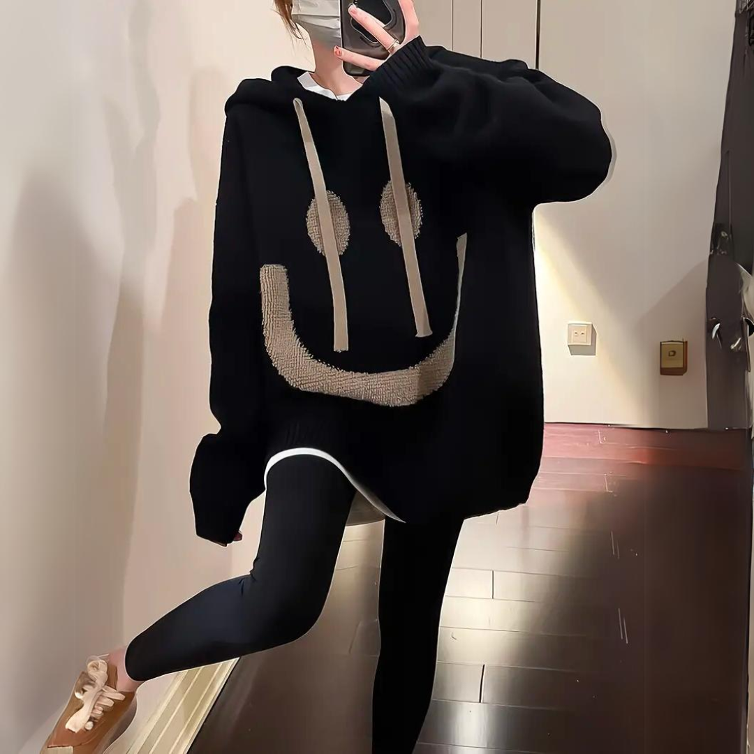 Kvinnors Varm Mysig Hoodie – Mjuk Bekväm Avslappnad Casual Everyday Stilren Huvtröja
