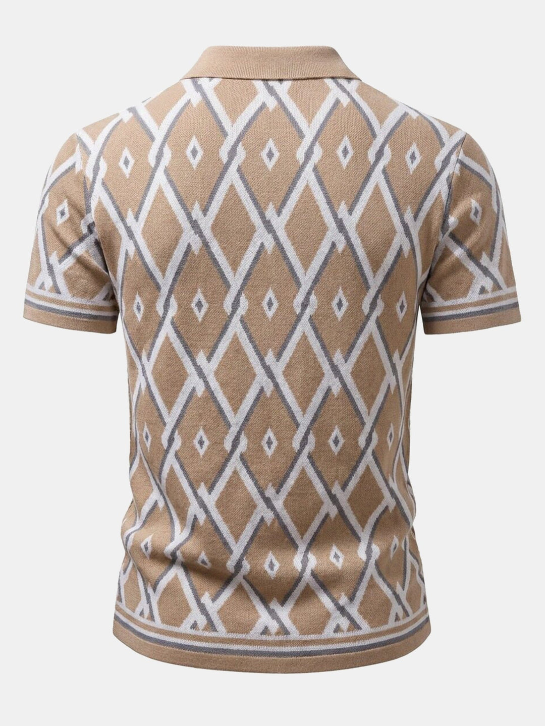 Herrers Viskos Stickad Skjorta och Avsmalnande Byxor Set – Smart Casual Sommaroutfit
