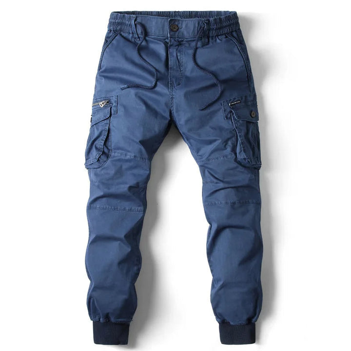 Herrars Cargo Jogger Multi-Fickor Streetwear Utility Byxor