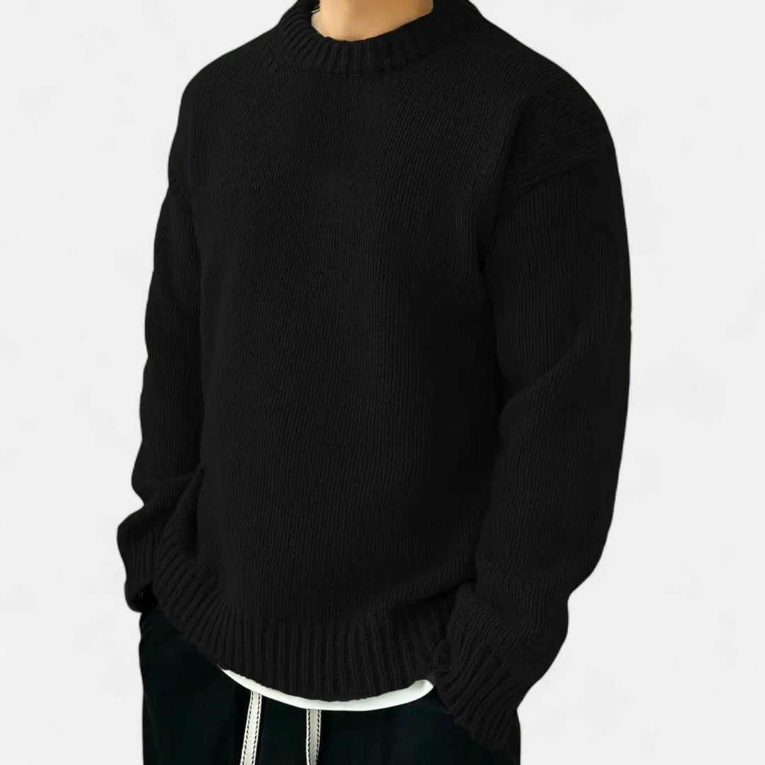 Valmonti | Herrs Solid Crew Neck Pullover