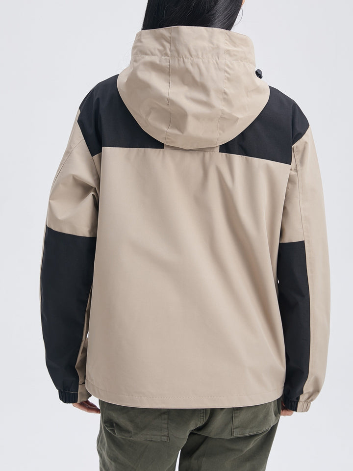 Herrars 3-i-1 Utomhusjacka – Huva Vinterlager med Avtagbar Inre Jacka