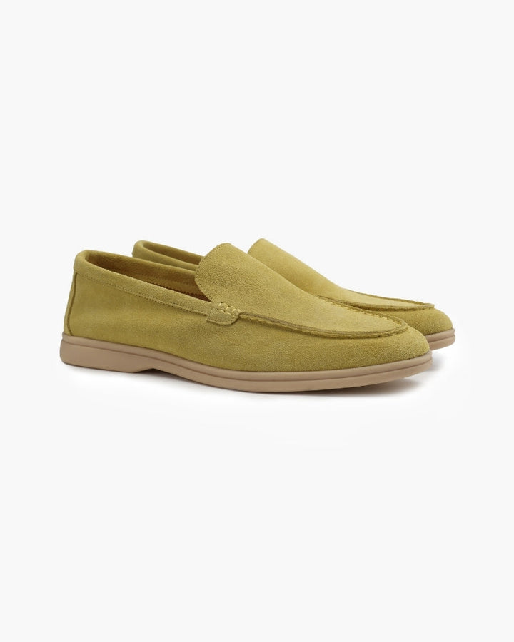 Herrens Premium Mocka Slip-On Loafers Smart Casual Skor