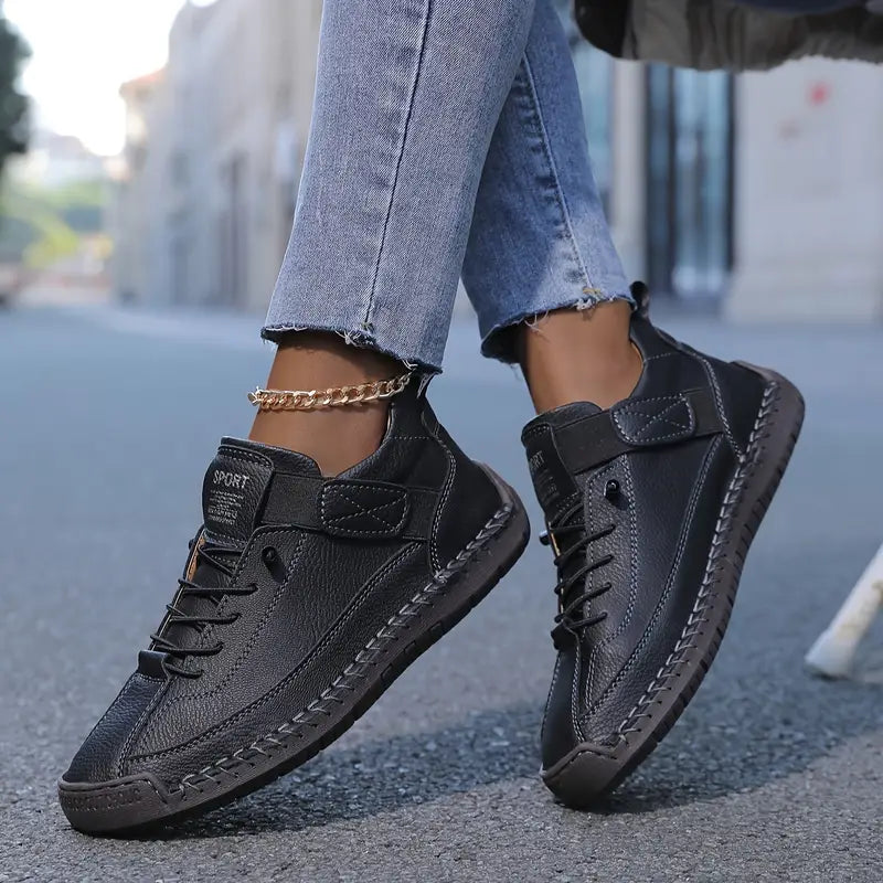 Kvinnors Sport Panel Sneakers Flexibla Vardagliga Promenadskor