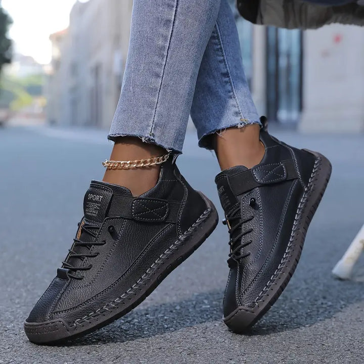 Kvinnors Sport Panel Sneakers Flexibla Vardagliga Promenadskor
