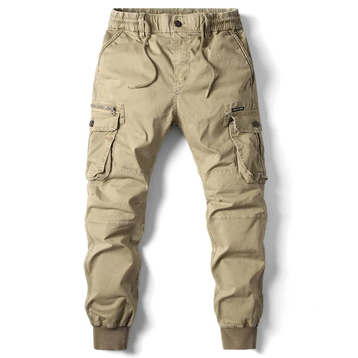 Herrars Cargo Jogger Multi-Fickor Streetwear Utility Byxor