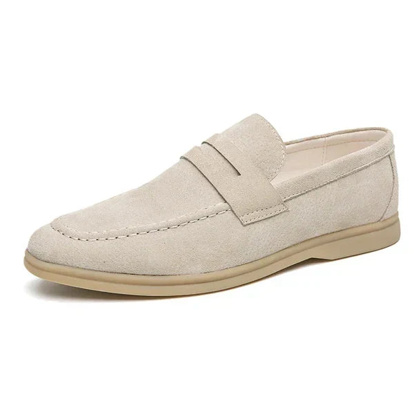 Mäns Mocka-Look Penny Loafers – Bekväma Slip-On Skor för Smart Casual och Formell Klädsel