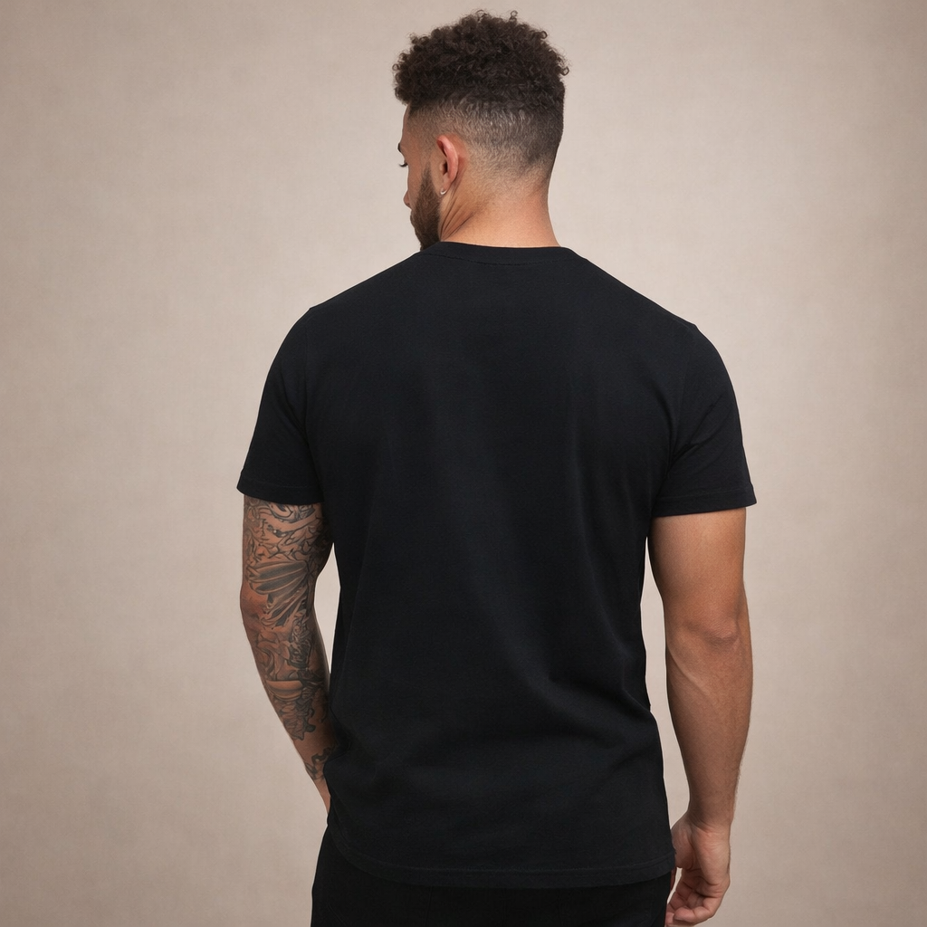 Herr Slim Fit Crew Neck Essential Cotton T-Shirt