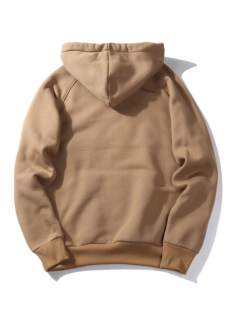 Herrars Raglan Pullover Träningsdräkt – Regular Fit Hoodie och Tapered Joggers för Dagligt Användande