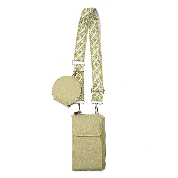 Kvinnors Crossbody Telefonväska Med Tryckt Bred Rem