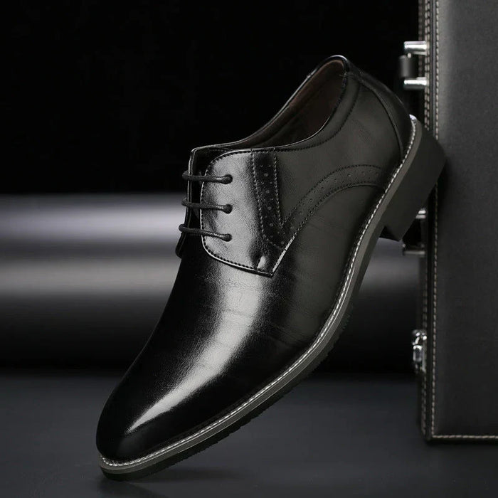 Herr Derby Brogues Schnürschuhe Spetsig Tå för Kontor