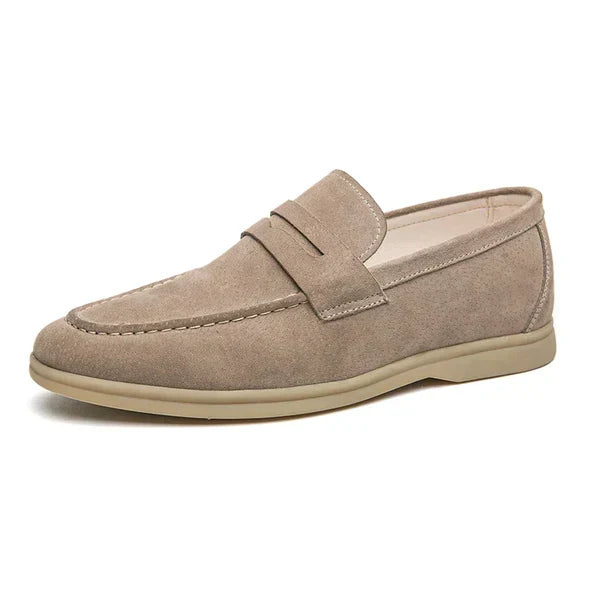 Mäns Mocka-Look Penny Loafers – Bekväma Slip-On Skor för Smart Casual och Formell Klädsel