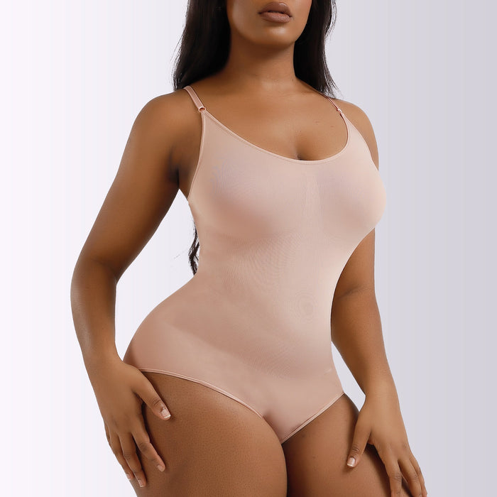 Kvinnors Formande Bodysuit Justerbara Remmar Slät Passform