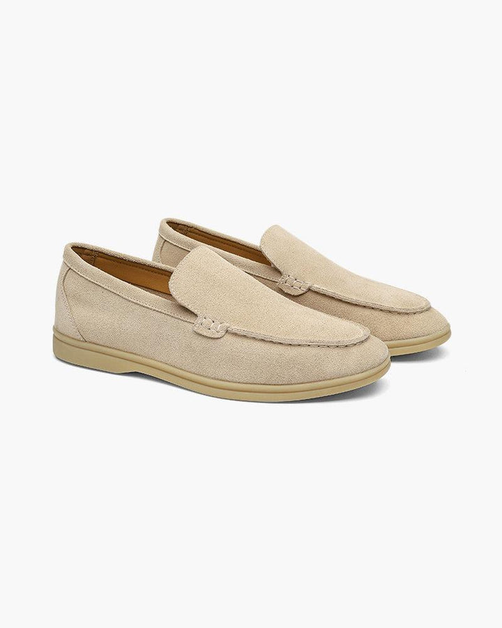 Herrens Premium Mocka Slip-On Loafers Smart Casual Skor