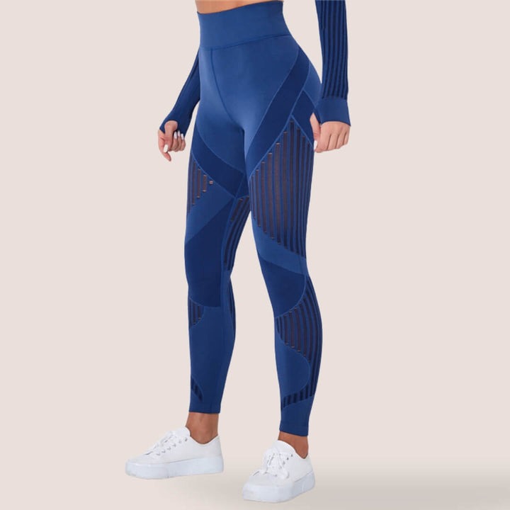 Kvinnors Formande Texturerade Leggings – Högmidjad Aktiv Passform för Dagligt Stöd