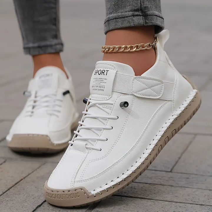 Kvinnors Ortopediska Läder Sneakers För Dagligt Komfort