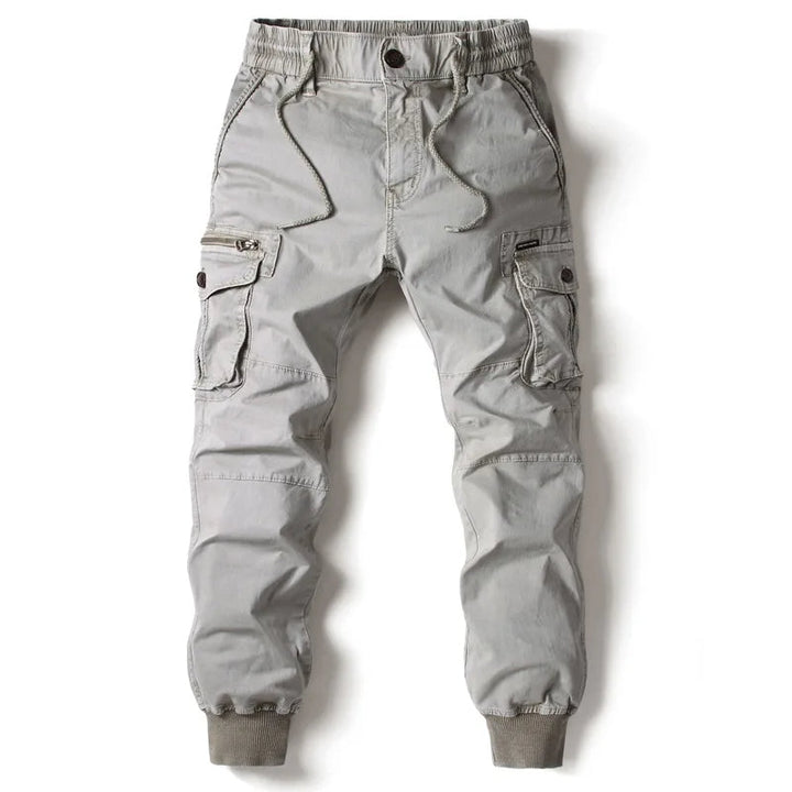 Herrars Cargo Jogger Multi-Fickor Streetwear Utility Byxor