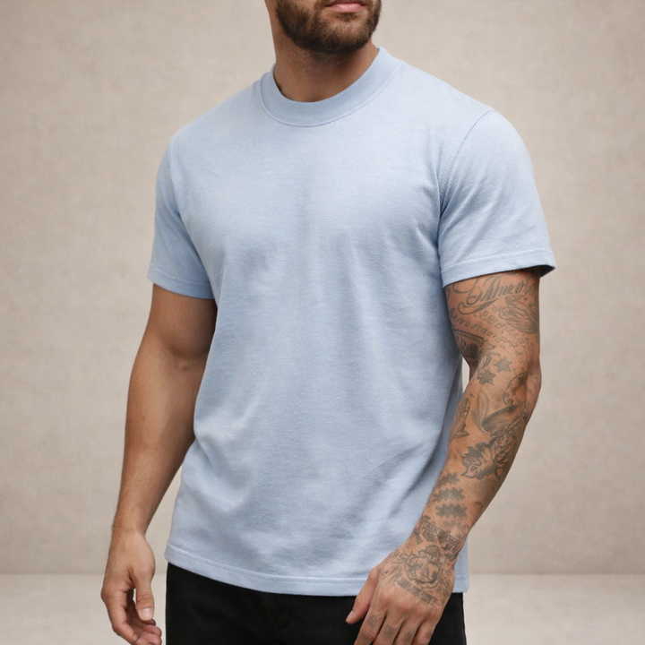 Herr Slim Fit Crew Neck Essential Cotton T-Shirt