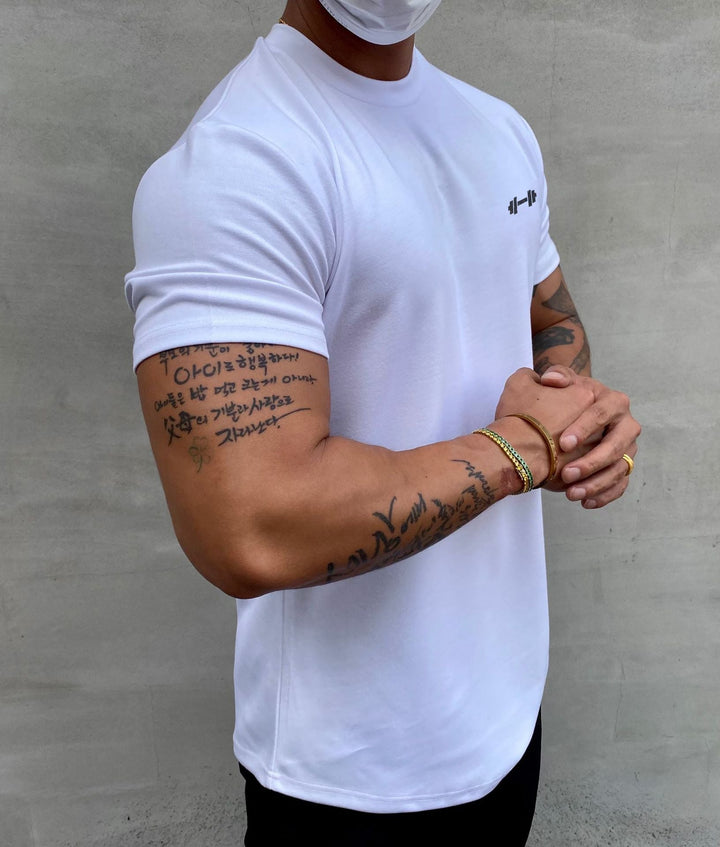 Herrars Andningsbar Casual T-shirt – Lättviktig Bekväm Stilren Vardaglig Sommaroutfit