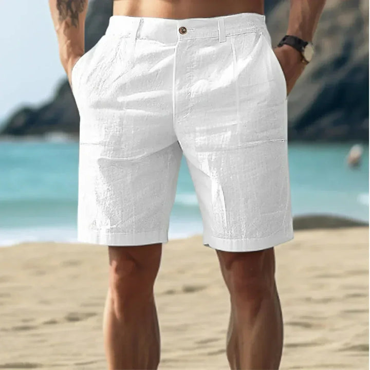 Herrarnas Klassiska Bermuda Shorts – Knälång Sommarstil för Semestrar