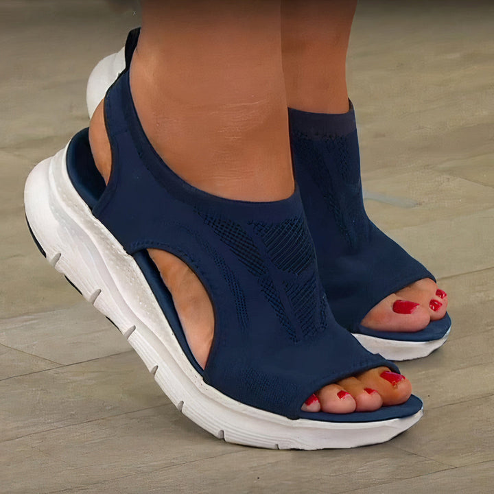 Kvinnors ortopediska sandaler Bekväma lätta stödjande sommar skor Eleganta vardagsskor