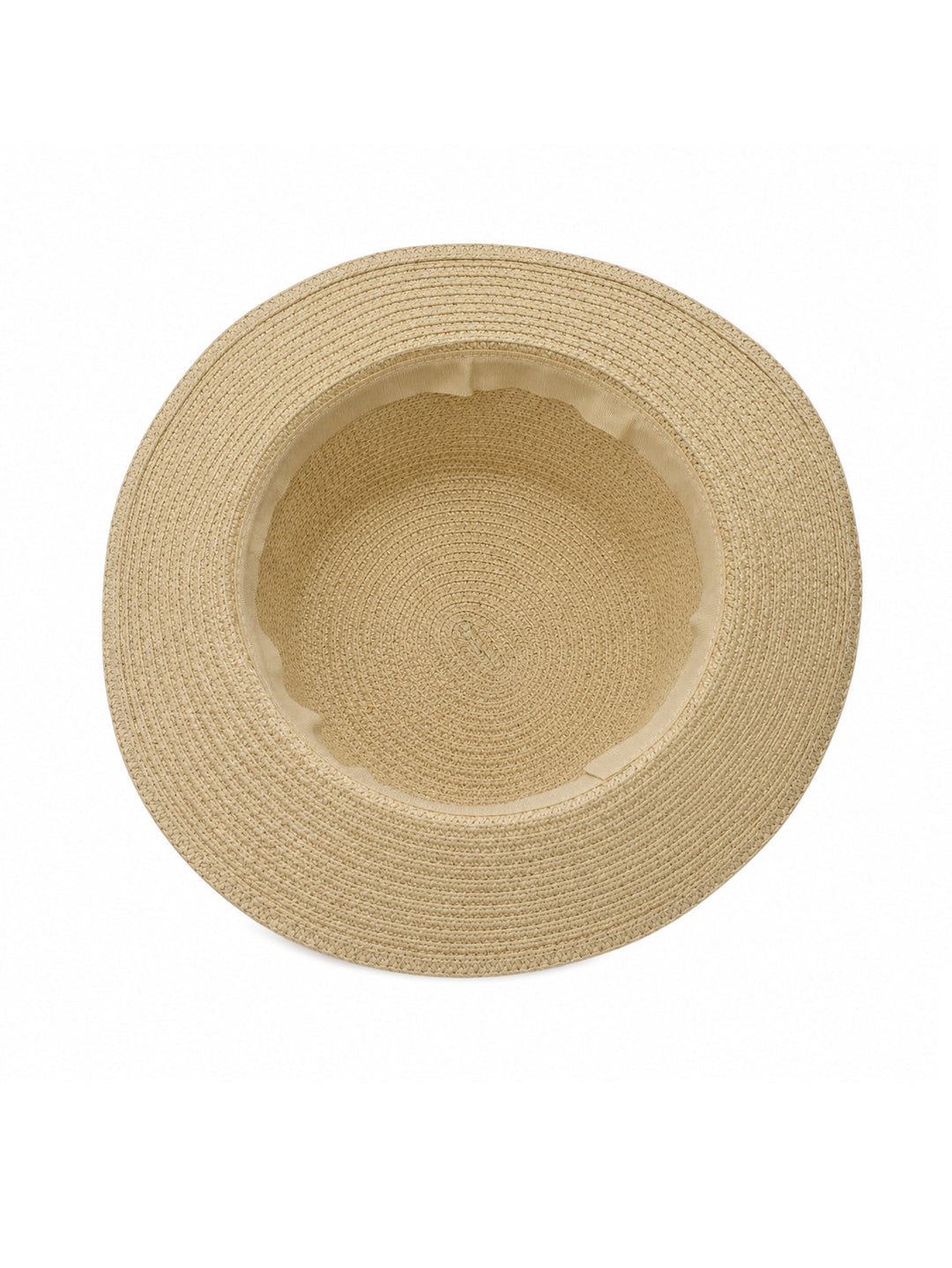 Kvinnors Strå Boater Sommarhatt Klassisk Ribbondesign Sommarstil