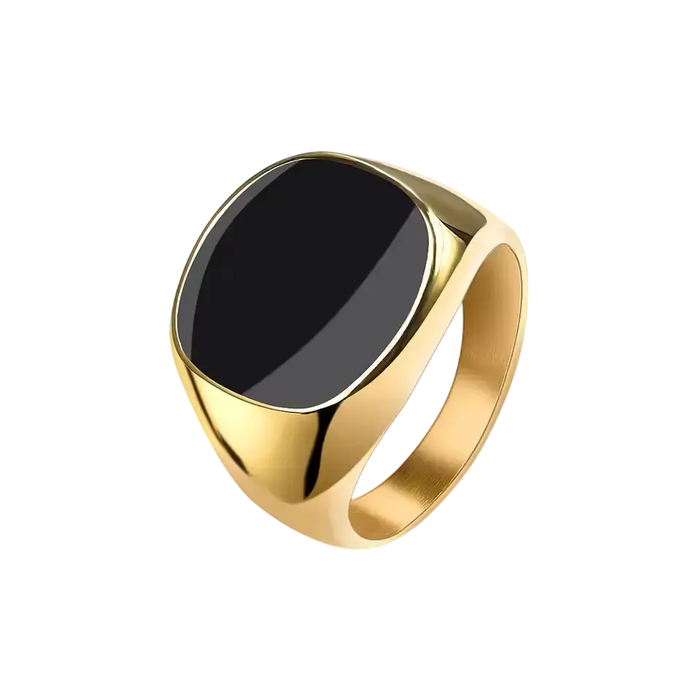 Herrars ring i rostfritt stål – Djärv vintage-inspirerad statementsmycke